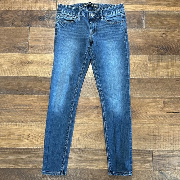 Express Denim - Express Blue Low Rise Skinny Jeans